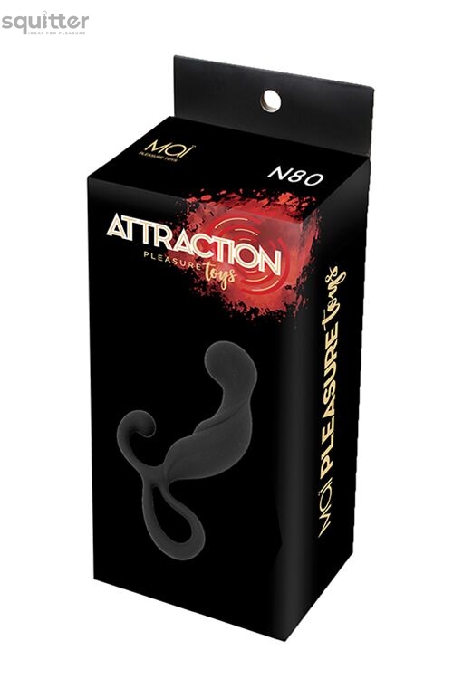 Масажер простати MAI Attraction Toys №80 Black, довжина 13,4 см, діаметр 3,2 см SO4639 фото