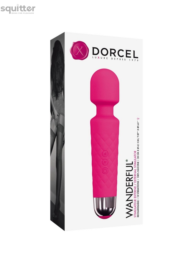 Минивибромассажер Dorcel Wand Wanderful Magenta мощный, водонепроницаемый, 18 режимов работы MD1359 фото