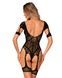 Нейлоновий бодістокінг з імітацією гартер Obsessive Bodystocking G334 S/M/L, black, з доступом SO7700,2 - інтернет-магазин інтимних товарів Squitter