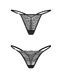 Набір трусиків Obsessive Clara 2-pack thong L/XL SX3559,5 - інтернет-магазин інтимних товарів Squitter
