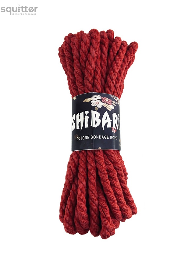 Бавовняна мотузка для шібарі Feral Feelings Shibari Rope, 8 м червона SO4003 фото