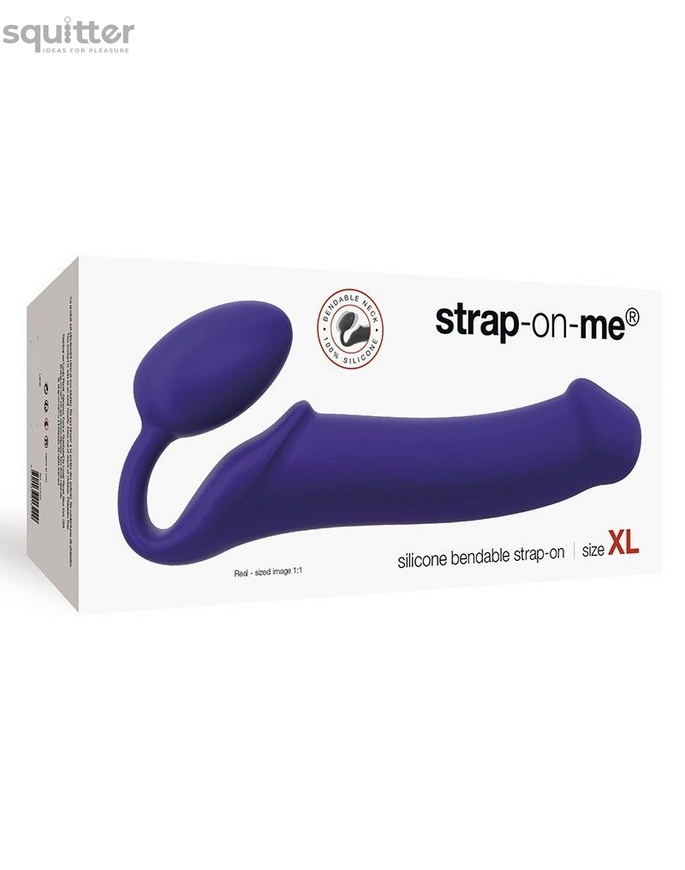 Безремневий страпон Strap-On-Me Violet XL, повністю регульований, діаметр 4,5 см SO2709 фото