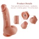 Ультрареалістичний фалоімітатор для секс-машин Hismith 8.3″ 2-layers Silicone Flesh Dildo, двошарови SO6204 фото 2