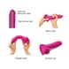 Реалістичний фалоімітатор Strap-On-Me Sliding Skin Realistic Dildo Fuchsia - S, ефект рухливої шкіри SO6254 фото 3