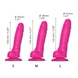 Реалистичный фаллоимитатор Strap-On-Me Sliding Skin Realistic Dildo Fuchsia - S, эффект подвижной ко SO6254 фото 4