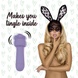 Мини-вибратор FeelzToys Mister Bunny Purple с двумя насадками SO4439 фото 3