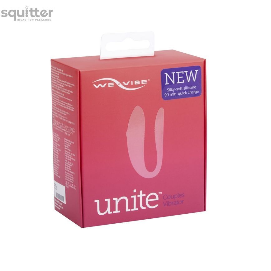 Недорогой вибратор для пар We-Vibe Unite Purple, однокнопочный пульт ДУ SO6936 - онлайн-сексшоп Сквитер