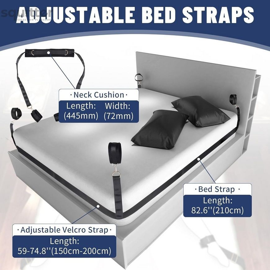 БДСМ-набір LOCKINK YEAHWOW Bed Restraint set SX2844 - онлайн-сексшоп Сквітер