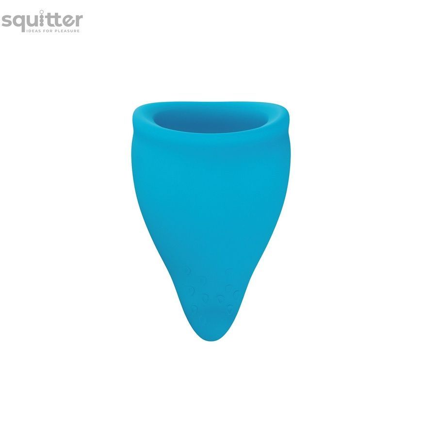 Менструальна чаша Fun Factory FUN CUP SIZE A, бірюзова, багаторазова, діаметр 4 см, об&rsquo;єм 20 мл SX0953 - онлайн-сексшоп Сквітер