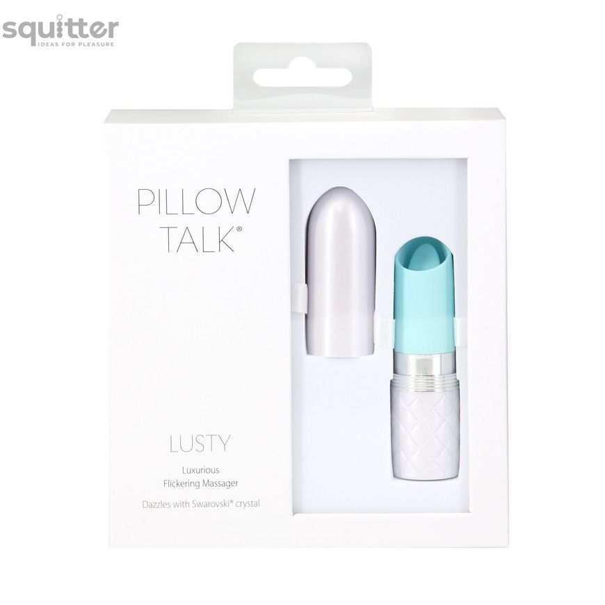 Вібратор Pillow Talk Lusty Luxurious Flickering Massager - Teal SO7752 - онлайн-сексшоп Сквітер