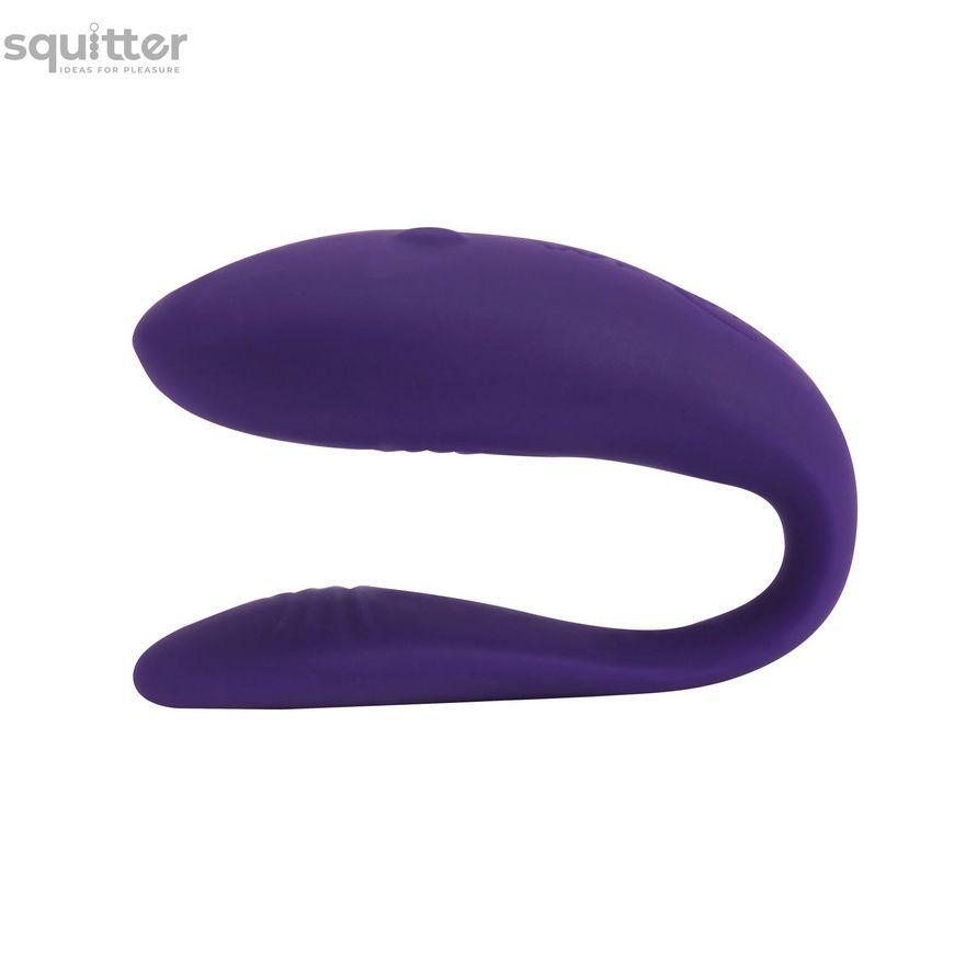 Недорогой вибратор для пар We-Vibe Unite Purple, однокнопочный пульт ДУ SO6936 - онлайн-сексшоп Сквитер