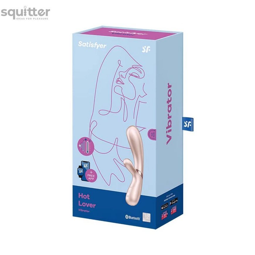 Смарт вибратор-кролик с подогревом Satisfyer Hot Lover Nude SO5543 - онлайн-сексшоп Сквитер