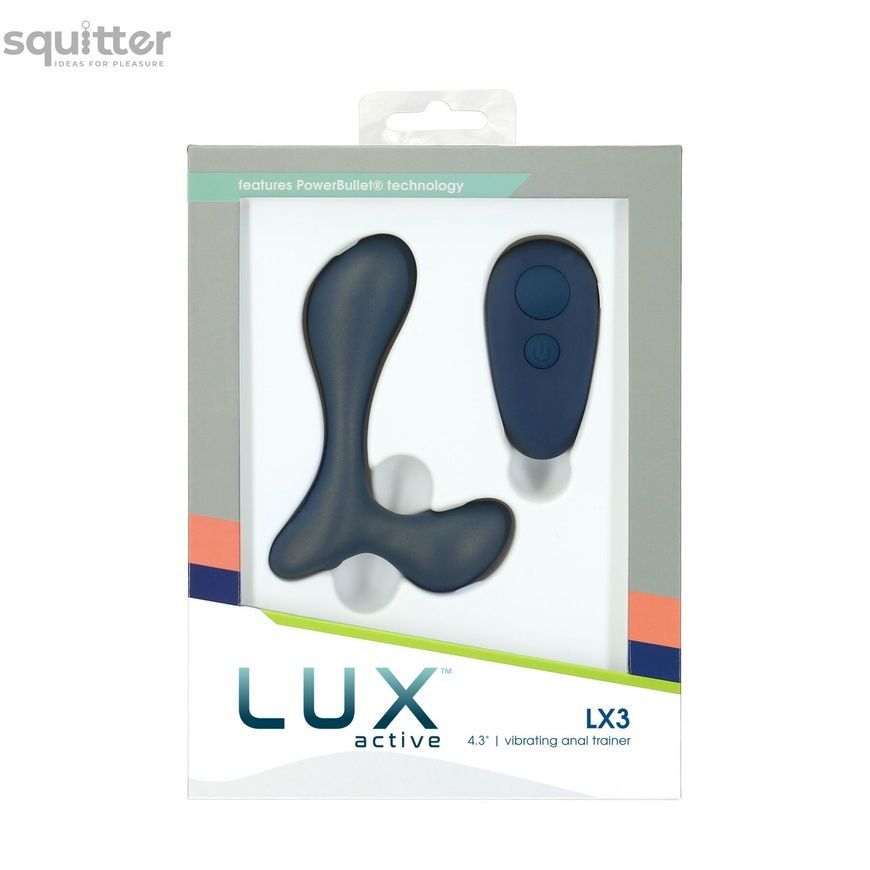 Вибромассажер простаты Lux Active LX3 Vibrating Anal Trainer, пульт ДУ SO6836 - онлайн-сексшоп Сквитер