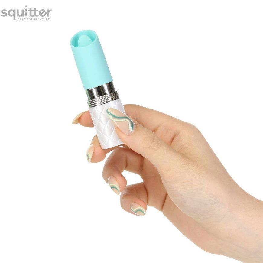 Вібратор Pillow Talk Lusty Luxurious Flickering Massager - Teal SO7752 - онлайн-сексшоп Сквітер
