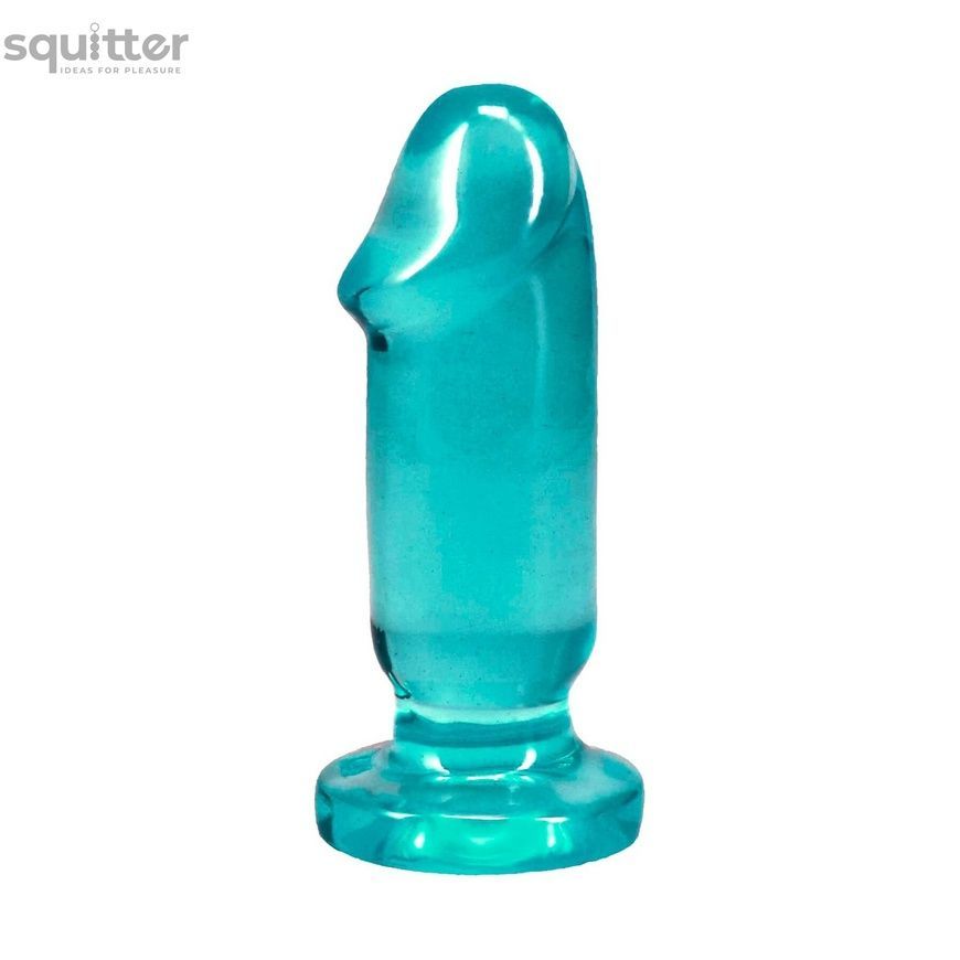 Набір анальних пробок Doc Johnson Crystal Jellies - Anal Starter Kit- Teal SX4427 - онлайн-сексшоп Сквітер