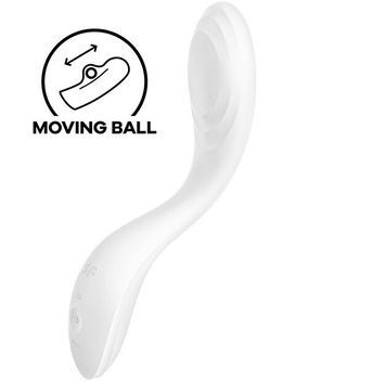 Вібратор із перлинною стимуляцією точки G Satisfyer Rrrolling Pleasure White SO6076 - онлайн-сексшоп Сквітер