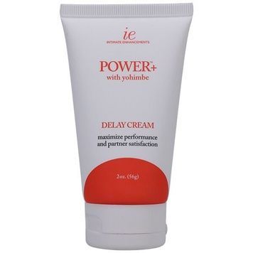 Потужний крем-пролонгатор Doc Johnson Power+with Yohimbe Delay Cream, екстракт Йохимбе, 56 г SX3466 - онлайн-сексшоп Сквітер