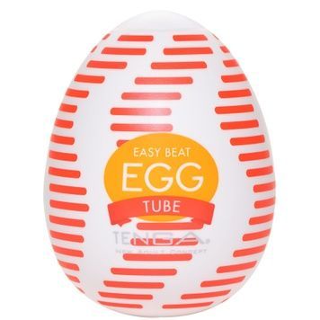 Мастурбатор-яйце Tenga Egg Tube, рельєф з поздовжніми лініями SO5497 - онлайн-сексшоп Сквітер