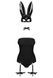 Еротичний костюм кролика Obsessive Bunny costume S/M, black, боді, чокер, гартери, панчохи, маска SO7701,3 - інтернет-магазин інтимних товарів Squitter