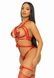 Портупея-тедді з ременів Leg Avenue Studded O-ring harness teddy S Red, екошкіра SO8560,4 - інтернет-магазин інтимних товарів Squitter