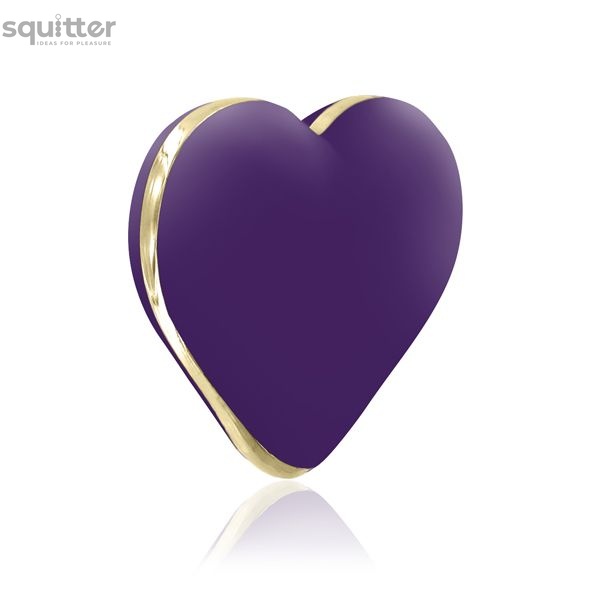 Вібратор-серце Rianne S: Heart Vibe Purple, 10 режимів роботи, медичний силікон, подарункова упаковк SO3876 фото