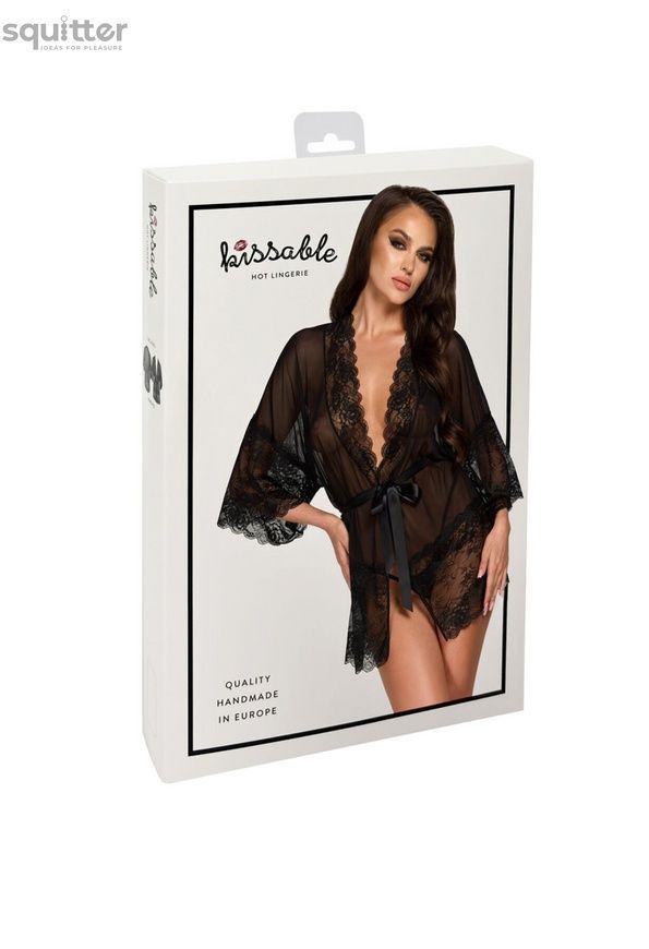 Пеньюар Kissable Midnight Kiss Negligee L/XL SX1967 - онлайн-сексшоп Сквітер
