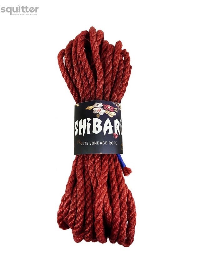 Джутова мотузка для шібарі Feral Feelings Shibari Rope, 8 м червона SO4005 фото