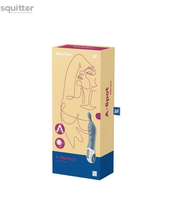 Вибратор для точки А Satisfyer A-Mazing 2 Grey SO6124 - онлайн-сексшоп Сквитер