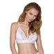 Эластичный топ с кружевом Passion PS001 TOP white, size LSO4187,1 - интернет-магазин интимных товаров Squitter