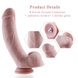 Силиконовый фаллоимитатор для секс-машин Hismith 8.3″ Silicone Dildo, изогнутый, система KlicLok SO6205 фото 2