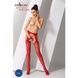 Еротичні панчохи-стокінги Passion S024 One Size, Red, імітація панчіх та пояса з гартерами PSS024R,2 - інтернет-магазин інтимних товарів Squitter