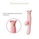 Пульсатор-вібратор із вакуумною стимуляцією клітора Zalo - ROSE Thruster Strawberry Pink SO6682,3 - інтернет-магазин інтимних товарів Squitter