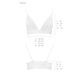 Эластичный топ с кружевом Passion PS001 TOP white, size LSO4187,5 - интернет-магазин интимных товаров Squitter