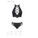 Комплект з еко-шкіри Passion NANCY BIKINI S/M, black, бра та трусики з імітацією шнурівки SO5368,7 - інтернет-магазин інтимних товарів Squitter