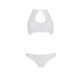Комплект: бра, трусики с ажурным декором и открытым шагом Ursula Set white L/XL &mdash; PassionSO5844,3 - интернет-магазин интимных товаров Squitter