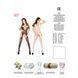 Бодістокінг Passion BS017 white, комбінезон, імітація панчіх і пояса PBS017W,5 - інтернет-магазин інтимних товарів Squitter