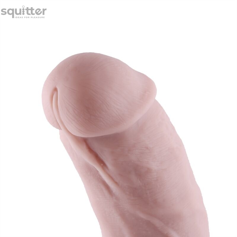 Силиконовый фаллоимитатор для секс-машин Hismith 8.3″ Silicone Dildo, изогнутый, система KlicLok SO6205 фото