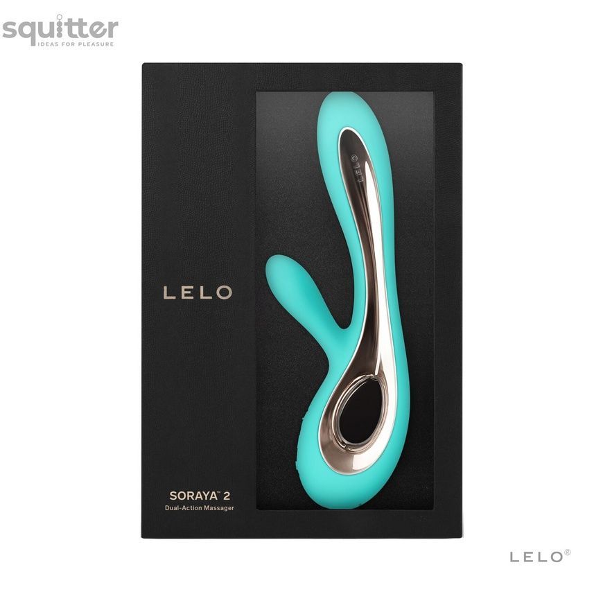 Вібратор-кролик LELO Soraya 2 Aqua, 12 режимів вібрації, до 4 годин роботи SO8110 - онлайн-сексшоп Сквітер