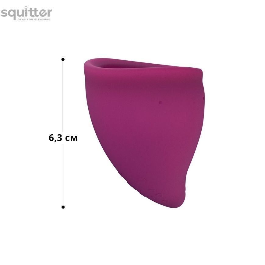 Менструальна чаша Fun Factory FUN CUP SIZE B, бордова, багаторазова, діаметр 4,3 см, об&rsquo;єм 30 мл SX0954 - онлайн-сексшоп Сквітер