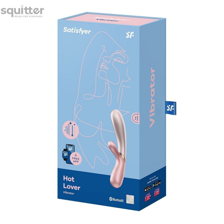 Смарт вібратор-кролик із підігрівом Satisfyer Hot Lover Pink SO5544 - онлайн-сексшоп Сквітер