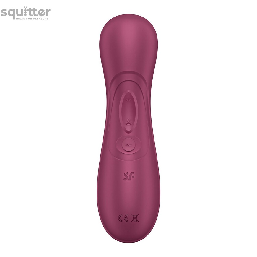 Вакуумний кліторальний стимулятор Satisfyer Pro 2 Generation 3 with Liquid Air Connect App Wіnе Red SO7774 фото