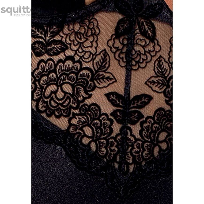 (SALE) Корсет с пажами TONYA CORSET black S/M - Passion Exclusive, трусики PS24108 - онлайн-сексшоп Сквитер