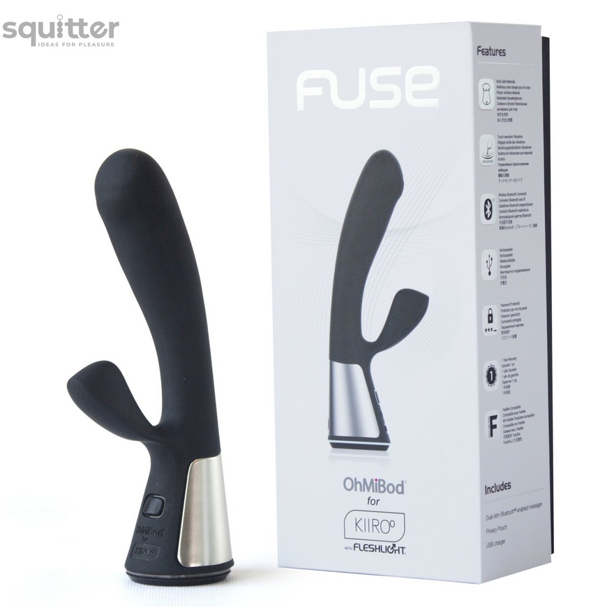 Інтерактивний вібратор-кролик Ohmibod Fuse for Kiiroo Black SO2907 фото