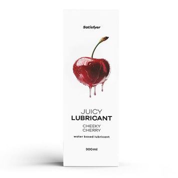 Лубрикант на водній основі Satisfyer Juicy Lubricant Cheeky Cherry water based 300 мл SX2728 - онлайн-сексшоп Сквітер
