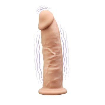 Фалоімітатор з вібрацією SilexD Henry Vibro Flesh (MODEL 2 size 7in), двошаровий, діаметр 4,4 см SO8220 - онлайн-сексшоп Сквітер