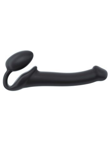 Безремневой страпон Strap-On-Me Black M, полностью регулируемый, диаметр 3,3см SO2711 - онлайн-сексшоп Сквитер