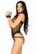 Комплект атласних ременів для бондажу Leg Avenue Satin elastic harness Set, One size, Black SO8558,3 - інтернет-магазин інтимних товарів Squitter