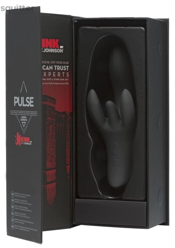 Вибратор-кролик Doc Johnson Kink - Pulse - Ultimate 4 Motor Silicone Vibrator SO4013 фото