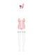 Еротичний костюм зайчика Obsessive Bunny suit 4 pcs costume pink L/XL, рожевий, топ з підв&rsquo;язками SO7255,5 - інтернет-магазин інтимних товарів Squitter