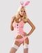 Еротичний костюм зайчика Obsessive Bunny suit 4 pcs costume pink L/XL, рожевий, топ з підв&rsquo;язками SO7255,1 - інтернет-магазин інтимних товарів Squitter